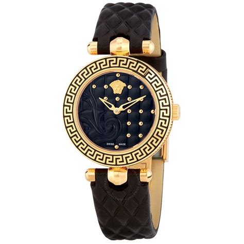 versace vanitas watch black|Versace Vanitas Micro Black Dial Ladies Watch VQM010015.